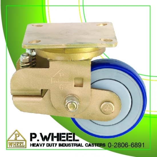 ผลิตลูกล้อไนล่อนสีฟ้าขาว - P. Wheel Products Co., Ltd.